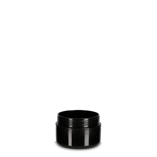 30 ml Kosmetikdosen Rezyklat schwarz - ohne Deckel