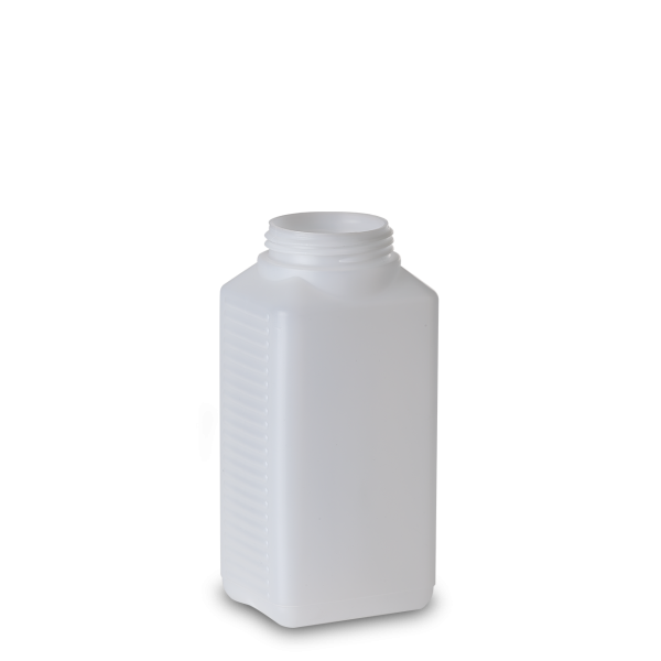 750 ml Vierkantflasche HDPE natur RD 60 rechteckig