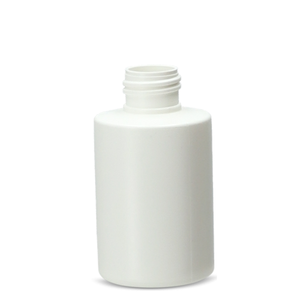 100 ml Rundflasche HDPE weiß 24/410 rund