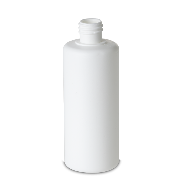 100 ml Rundflasche HDPE weiß RD 18 zylindrisch