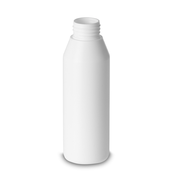 250 ml Rundflasche HD/LD PE weiß RD 32 zylindrisch