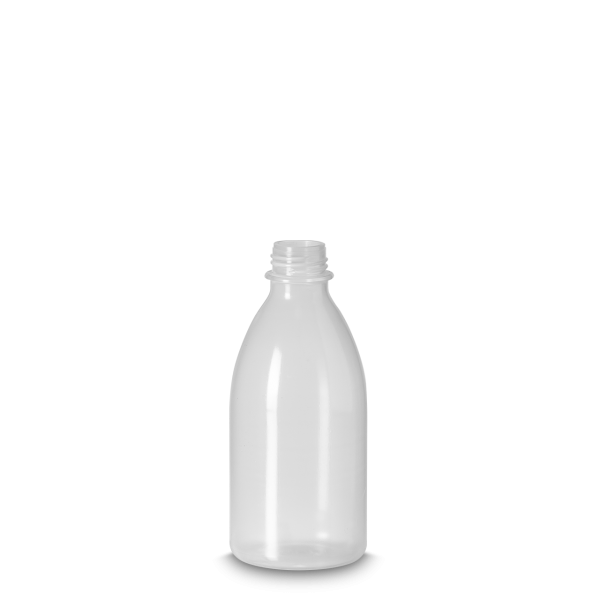 250 ml Laborflasche LDPE natur RD 25 rund