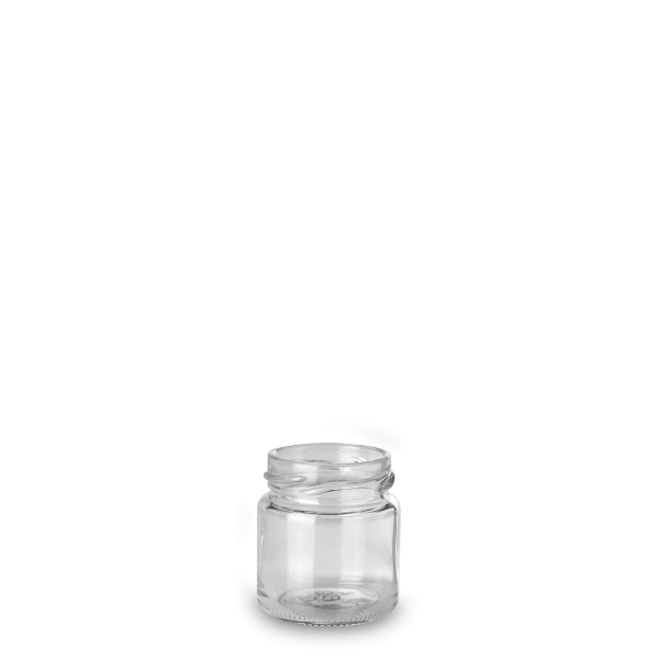 50 ml Einmachglas Glas klar GL 43 rund