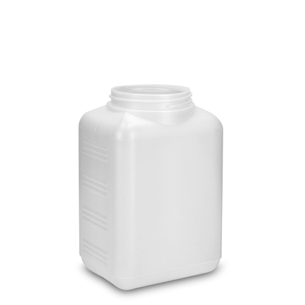 1500 ml Vierkantflasche HDPE natur RD 80 rechteckig