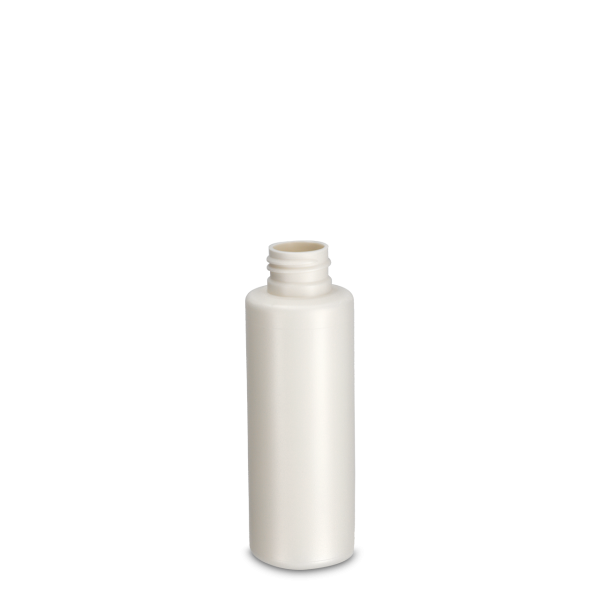 100 ml Rundflasche Bio-Polymer weiß 24/410 rund