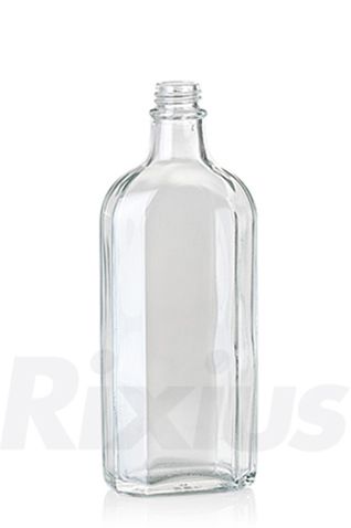 250 ml Meplatflasche Glas klar GL 22 meplat
