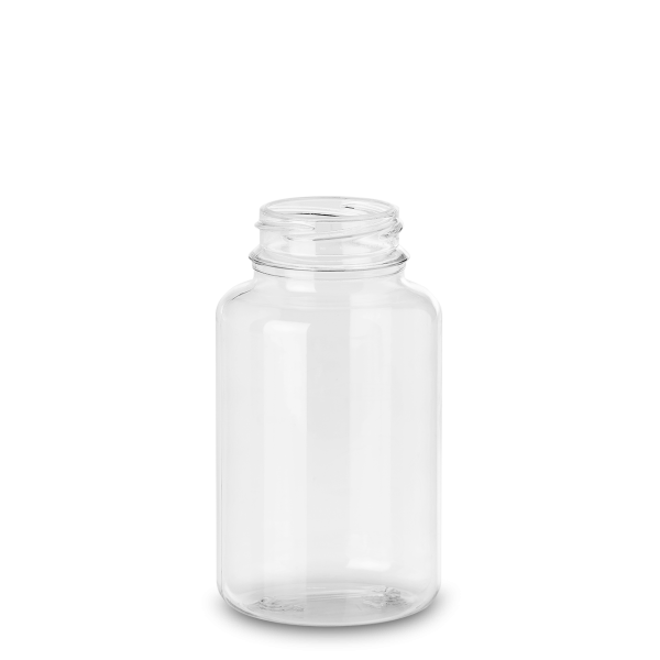 250 ml PET-Dose - rund - klarsichtig