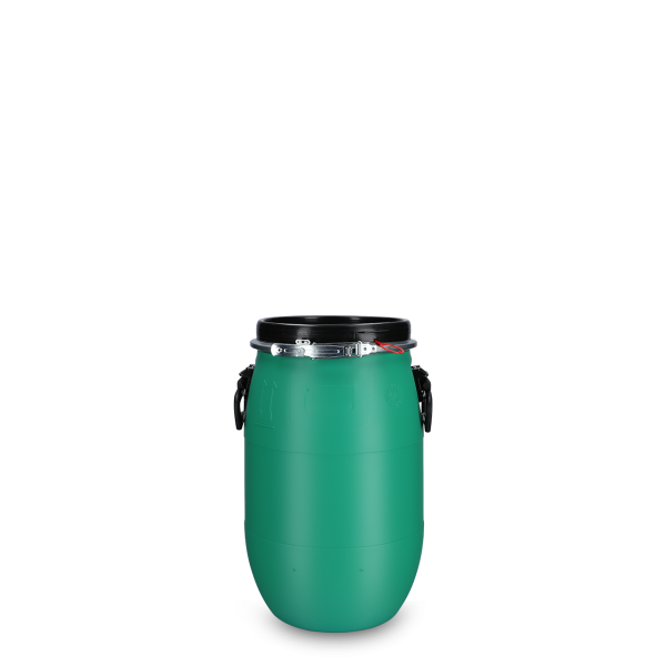 30 Liter Deckelfass HDPE hellgrün rund