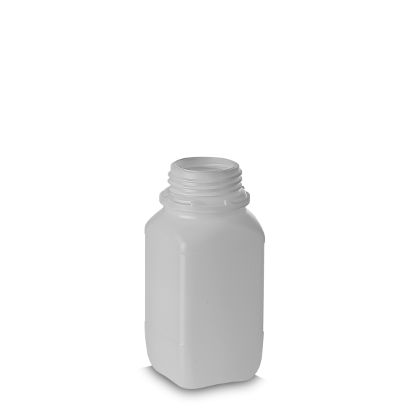500 ml UN-Flasche HDPE natur OV 54 eckig