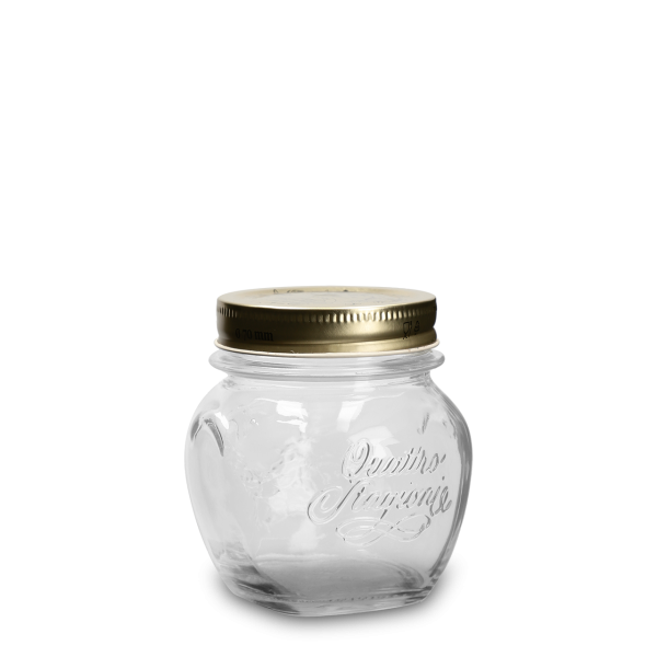 300 ml Marmeladenglas Glas klar - Typ &quot;Anfora&quot; - incl. Schraubdeckel