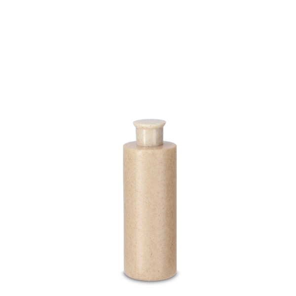 125 ml Rundflasche - Weizenstroh - inkl. Schraubverschluss - Gew. 18/410