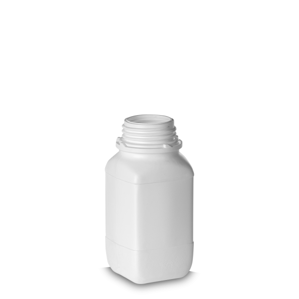 500 ml UN-Flasche HDPE weiß OV 54 eckig