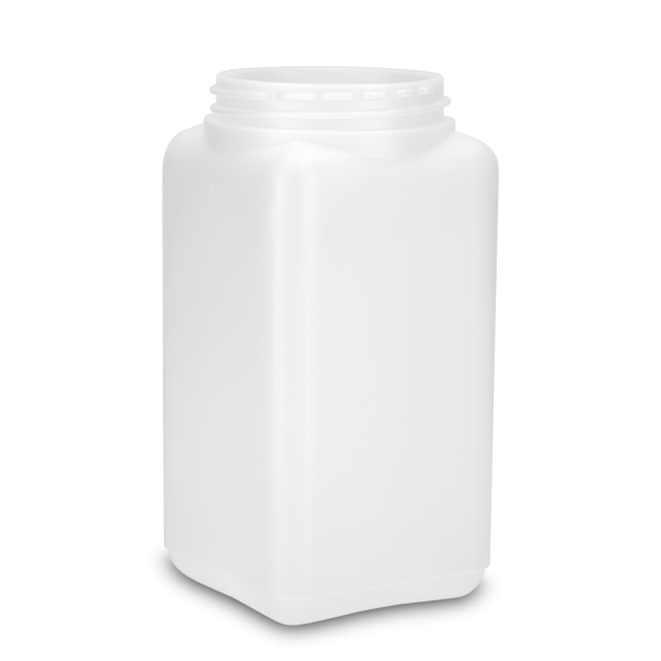 1000 ml Dose - quadratisch - natur - RD 80 Gewinde