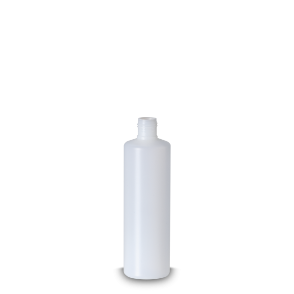 250 ml Rundflasche HDPE natur RD 22 zylindrisch