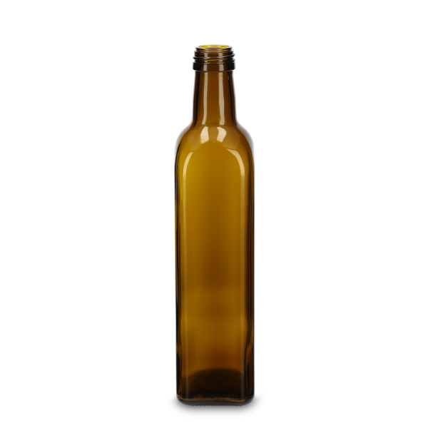 500 ml Ölflasche Glas antikgrün