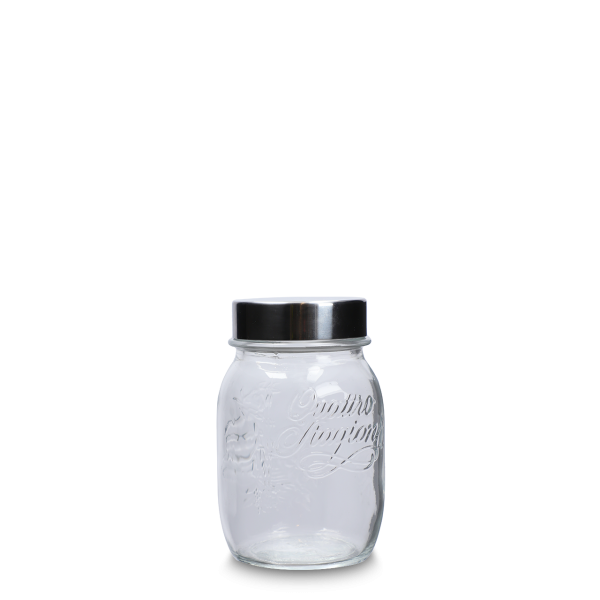 500 ml Marmeladenglas Glas klar - incl. Schraubdeckel aus Edelstahl