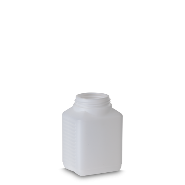 500 ml Vierkantflasche HDPE natur RD 60 rechteckig